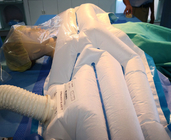 ผ้าห่มอุ่นร่างกายท่อนบน ICU ระบบควบคุมการอุ่นร้อน Surgical SMS ผ้าฟรีหน่วยลม สีขาว ขนาดครึ่งตัว
