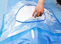 ผ้านอนวูฟเวนผ้าปลอดเชื้อผ่าตัด 20 X 20 นิ้วสีฟ้าสำหรับใช้ในโรงพยาบาล