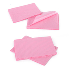 ผ้ากันเปื้อนทันตกรรมกระดาษเยื่อไม้พร้อมฟิล์ม PE น้ำผ้าไม่ทอกันน้ำใช้ครั้งเดียว