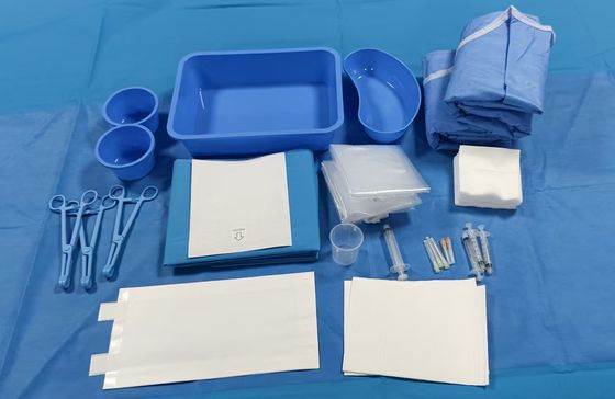 Blue Sterile Surgical Packs with OEM Customization and Ethylene Oxide Sterilization for Hospital and Clinic Protection