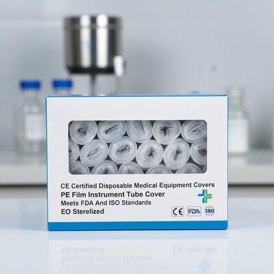 เครื่องมือการแพทย์ใช้ครั้งเดียวที่ได้รับการรับรอง CE ครอบคลุม PE หนังเครื่องมือ Tube Cover ตอบสนองมาตรฐาน FDA และ ISO EO Sterilized