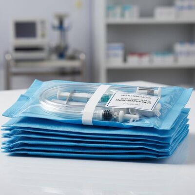 Steam Sterilization Sterile Surgical Packs with Non-woven Fabric and Angiography Pack for Hospitals