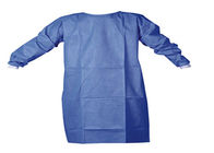 ผ้าฝ้ายลาเท็กซ์ทิ้งชุดผ่าตัด Spunlace ศัลยกรรมเสื้อผ้า Fluid Resistant