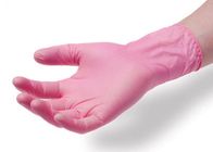 ถุงมือพีวีซีแบบใช้แล้วทิ้งสีชมพูโปร่งใสถุงมือไวนิลแบบใช้แล้วทิ้ง