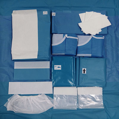 Surgical By Pass Pack ใบรับรอง CE ของ Drape Cardiovascular Drape ที่ผ่านการฆ่าเชื้อแล้ว