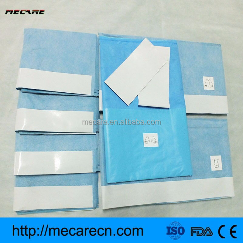 แพ็คผ่าตัดครั้งเดียวที่มีวัสดุการดูดซึมสูง Ultrasonic Seam และอุปกรณ์เสริม OEM สําหรับวิธีการแพทย์