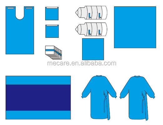 แพ็คชุดผ่าตัดพังครั้งเดียวที่ไม่มีเลท็กซ์ มีวัสดุที่ซึมซึมได้สูง และมีอายุการใช้งาน 3 ปี สําหรับการใช้ในโรงพยาบาล